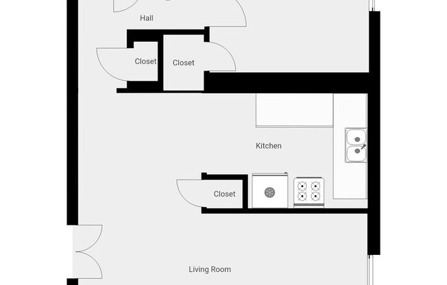 1 bed, 1 bath, $800, Unit 3510 - 6