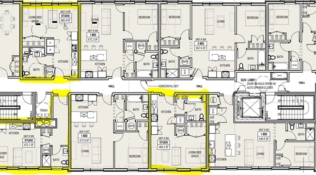 Studio, 1 bath, $3,400, Unit 608