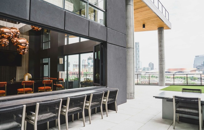 6th floor terrace with indoor and outdoor space
