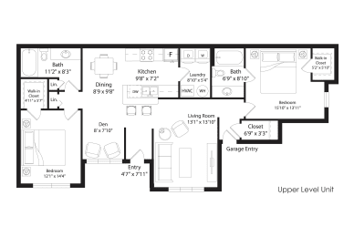 2 beds, 2 baths, 1,315 sqft, $1,947