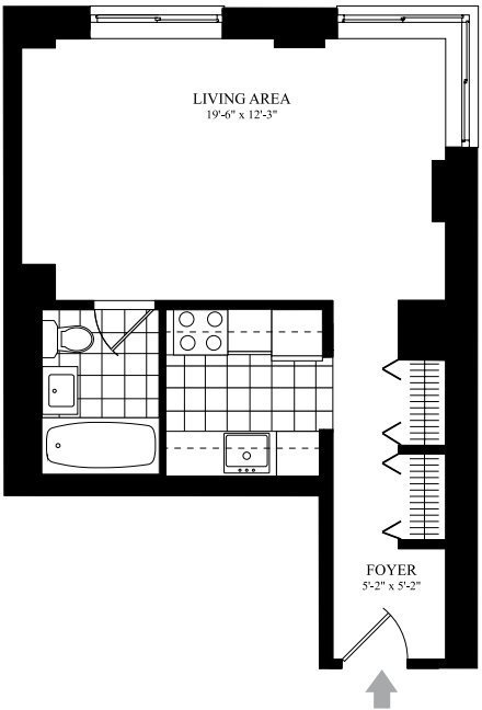 Studio, 1 bath, $3,795, Unit 19B
