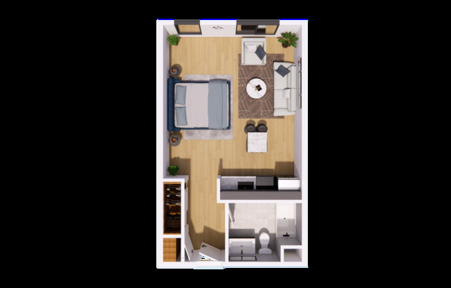 Studio, 1 bath, 456 sqft, $1,661.54, Unit 311