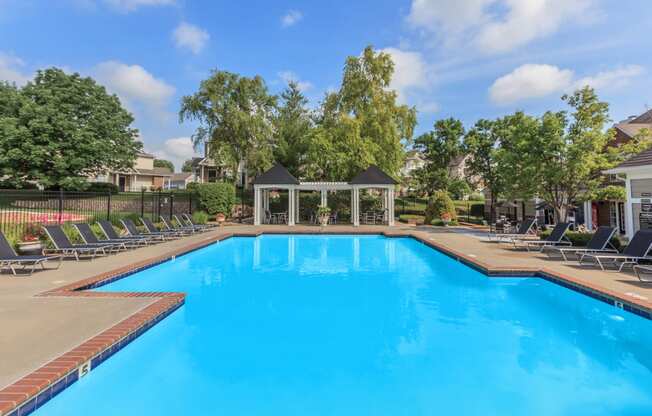 Swimming pool at Stonebriar Woods Apartments, Kansas, 66213