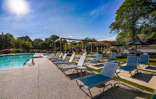 the swimming pool at the resort at governors crossing  at Butternut Ridge, North Olmsted, 44070