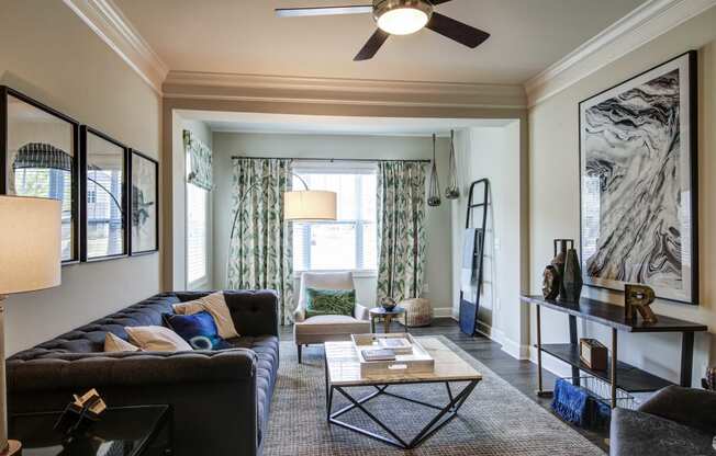 Modern Living Room at Residences at Century Park, South Carolina