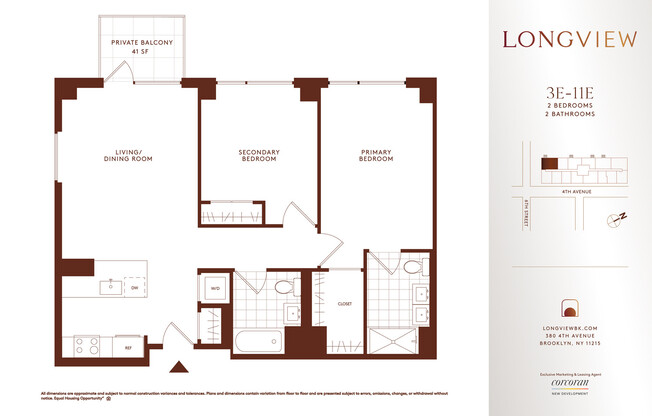 2 beds, 2 baths, $6,386, Unit 10E
