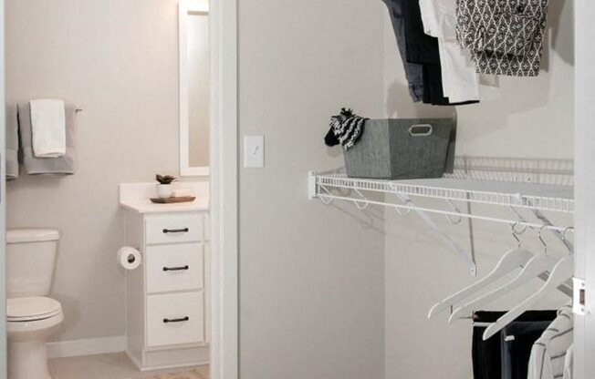 Walk-In Closets With Built-In Shelving, Residences at 1700, MN 55305