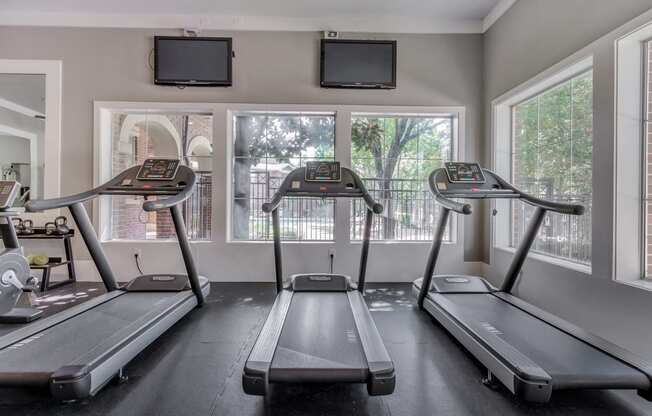 Cardio equipment in fitness center at Windsor Westbridge, TX, 75006