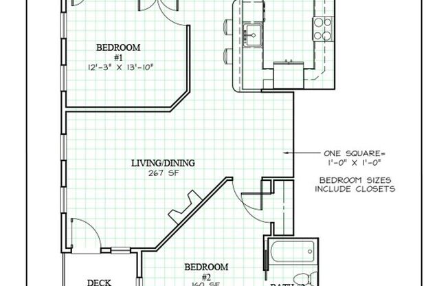 2 beds, 2 baths, 1,047 sqft, $2,950, Unit 202