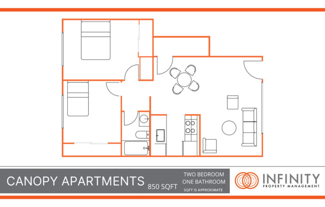 2 beds, 1 bath, 850 sqft, $1,850, Unit Unit 26