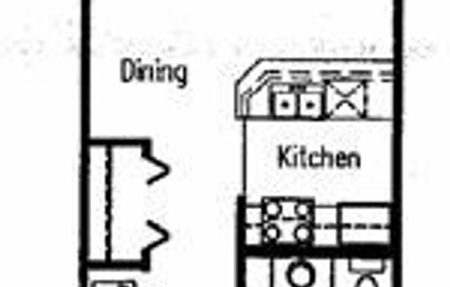 Studio, 1 bath, 506 sqft, $1,250, Unit 1118 - 107