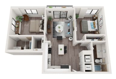 2 beds, 2 baths, 850 sqft, $2,757