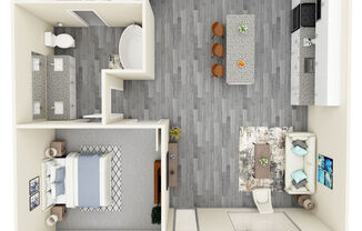 1 bed, 1 bath, 760 sqft, $1,380