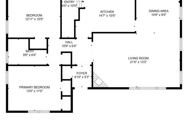 2 beds, 1 bath, $1,695