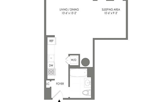 Studio, 1 bath, $3,513, Unit 535