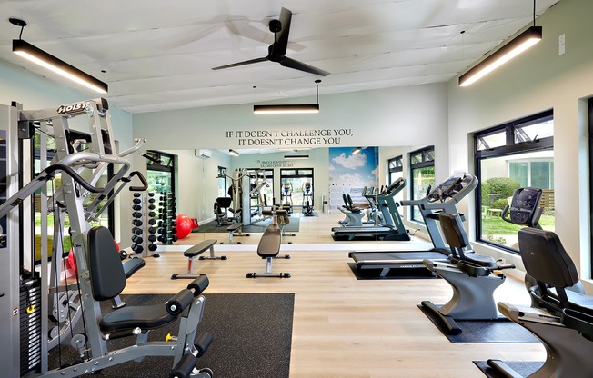 Newly renovated fitness center