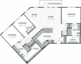 3 beds, 2 baths, 1,501 sqft, $2,680