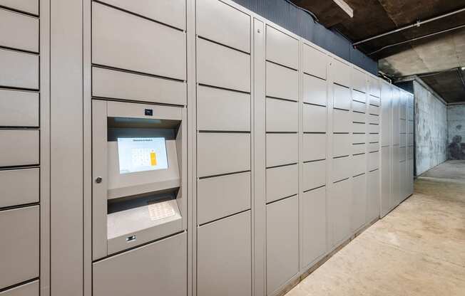 Hayes House electronic parcel locker system