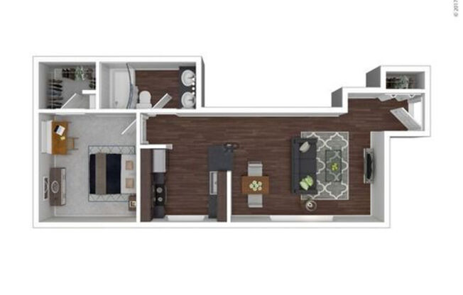 1 bed, 1 bath, 560 sqft, $1,175