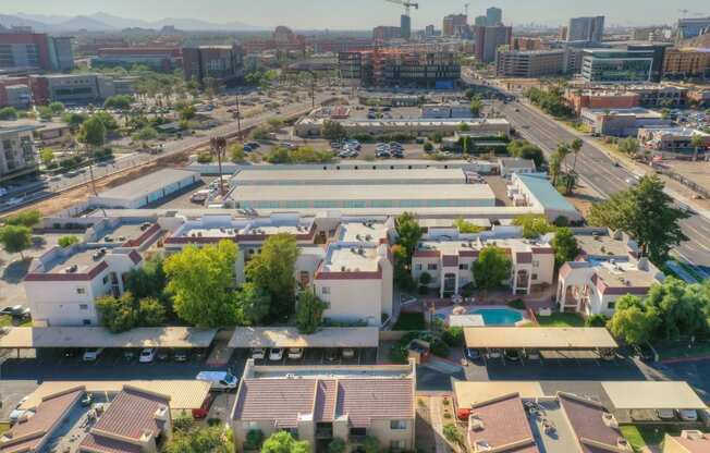 Aerial view at University Park Apartments in Tempe AZ Nov 2020 (4)