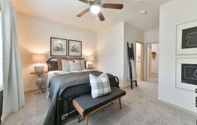 Master Bedroom Feels Large and Spacious with Impressive High Ceilings and Large Walk-In Closets at Ashby at Ross Bridge, Hoover, AL 35226