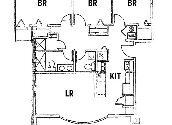 3 beds, 2 baths, $2,602, Unit 05