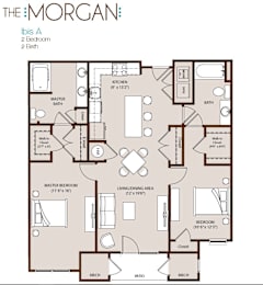 2 beds, 2 baths, 1,100 sqft, $2,049