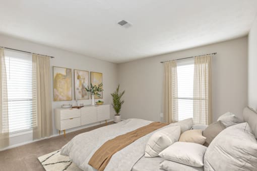 Gorgeous Bedroom at Edgemont Apartments, PRG Real Estate, South Carolina