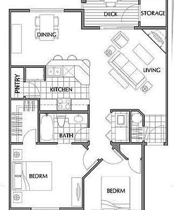2 beds, 1 bath, 895 sqft, $1,980