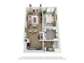 1 bed, 1 bath, 775 sqft, $1,350