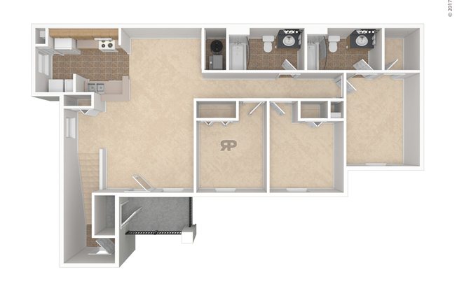 3 beds, 1 bath, 1,309 sqft, $1,170