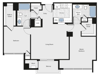 2 beds, 2 baths, 995 sqft, $3,141