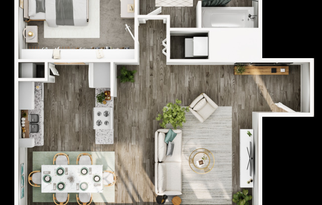 1 bed, 1 bath, 810 sqft, $2,495