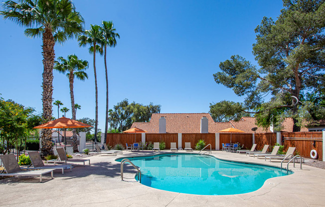 Swimming Pool at Orange Tree Village Apartments in Tucson AZ