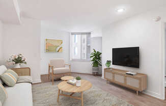 Living Room with Hard Surface Flooring