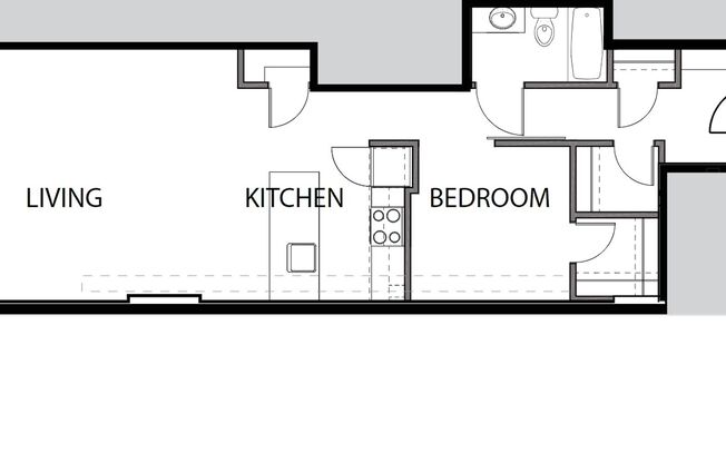 1 bed, 1 bath, 671 sqft, $1,550, Unit 3F