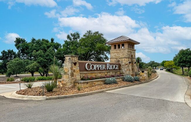 Copper Ridge Subdivision- located in the desirable New Braunfels, TX area