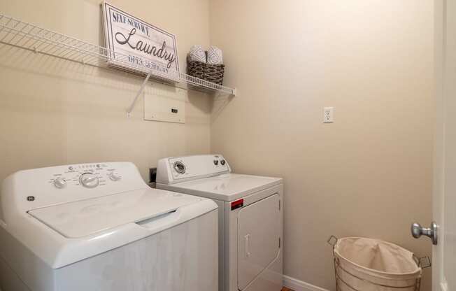 In home washer and dryer | Park at Monterey Oaks