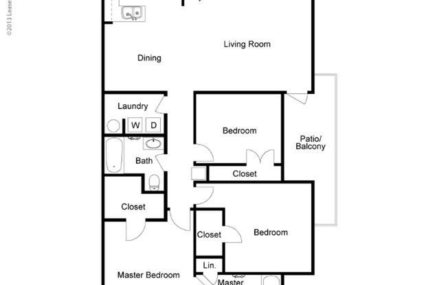 3 beds, 2 baths, 1,355 sqft, $1,832