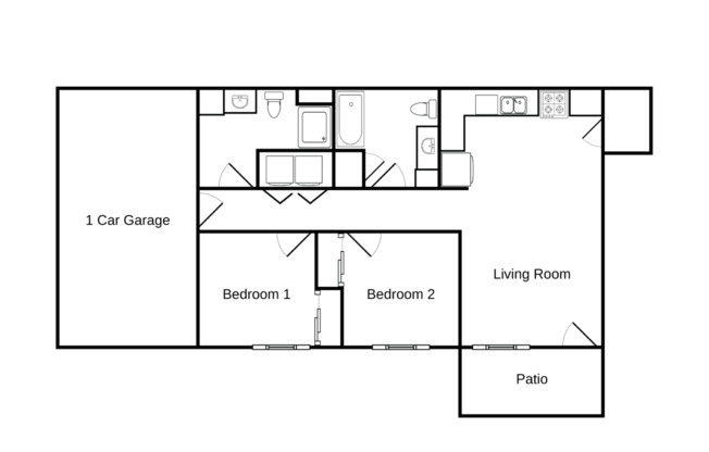 2 beds, 2 baths, 927 sqft, $1,325, Unit WI 3535-15