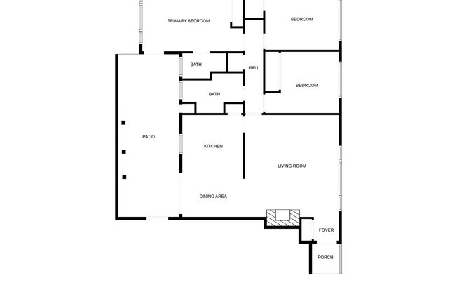 3 beds, 2 baths, 988 sqft, $3,700, Unit front