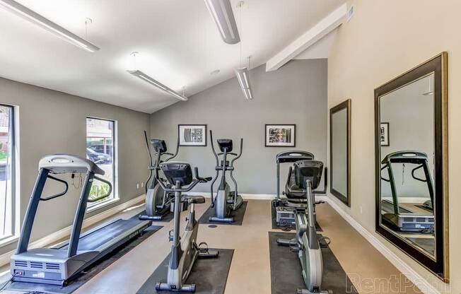 Cardio Machines In Gym at Mission Sierra Apartments, California