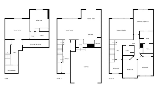 3 beds, 2.5 baths, 1,831 sqft, $2,300, Unit 1165