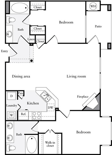 2 beds, 2 baths, 1,066 sqft, $4,995, Unit 3105