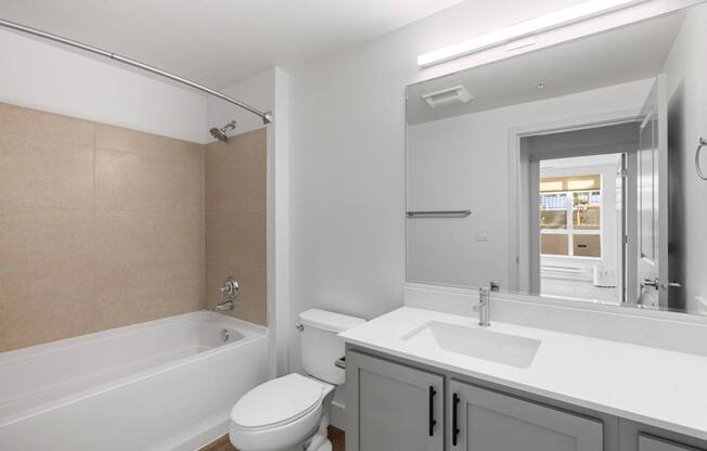 Updated Bathroom at 128 on State Apartments in Kirkland, WA 98033
