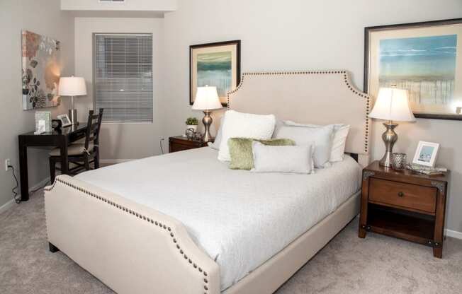 Bedroom 2, spacious with queen bed and desk