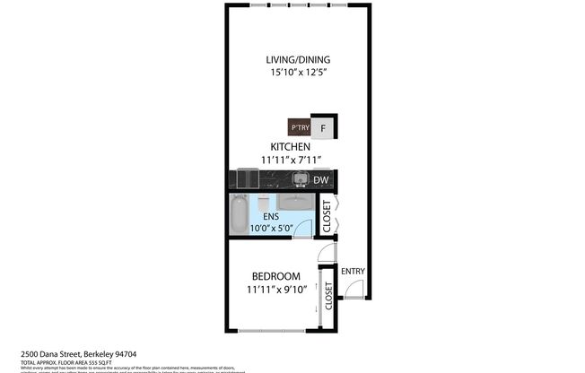 1 bed, 1 bath, 600 sqft, $2,300, Unit 03