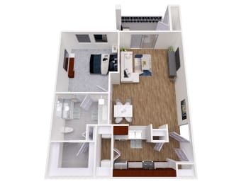 1 bed, 1 bath, 692 sqft, $1,565
