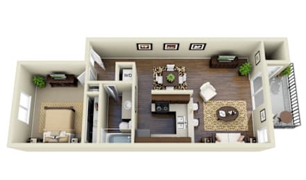 1 bed, 1 bath, 760 sqft, $2,788