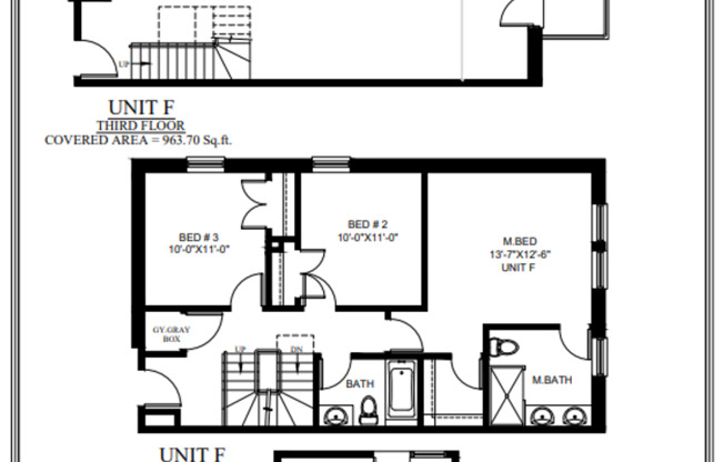 3 beds, 3 baths, 1,875 sqft, $3,495, Unit 1622- unit F